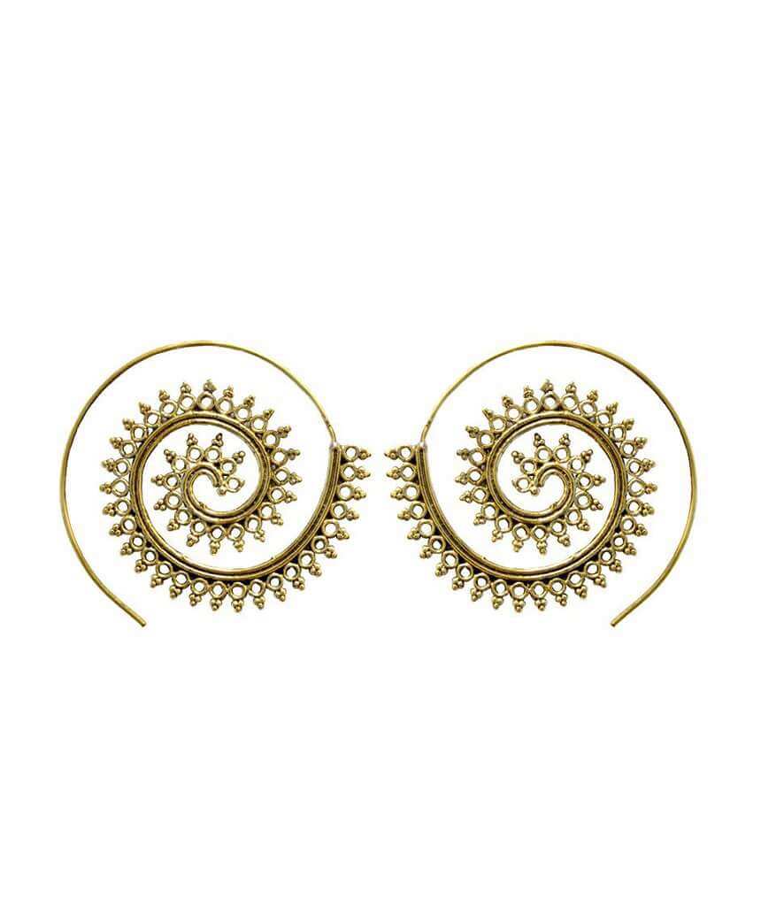 Gold Swivel Hoop Earrings