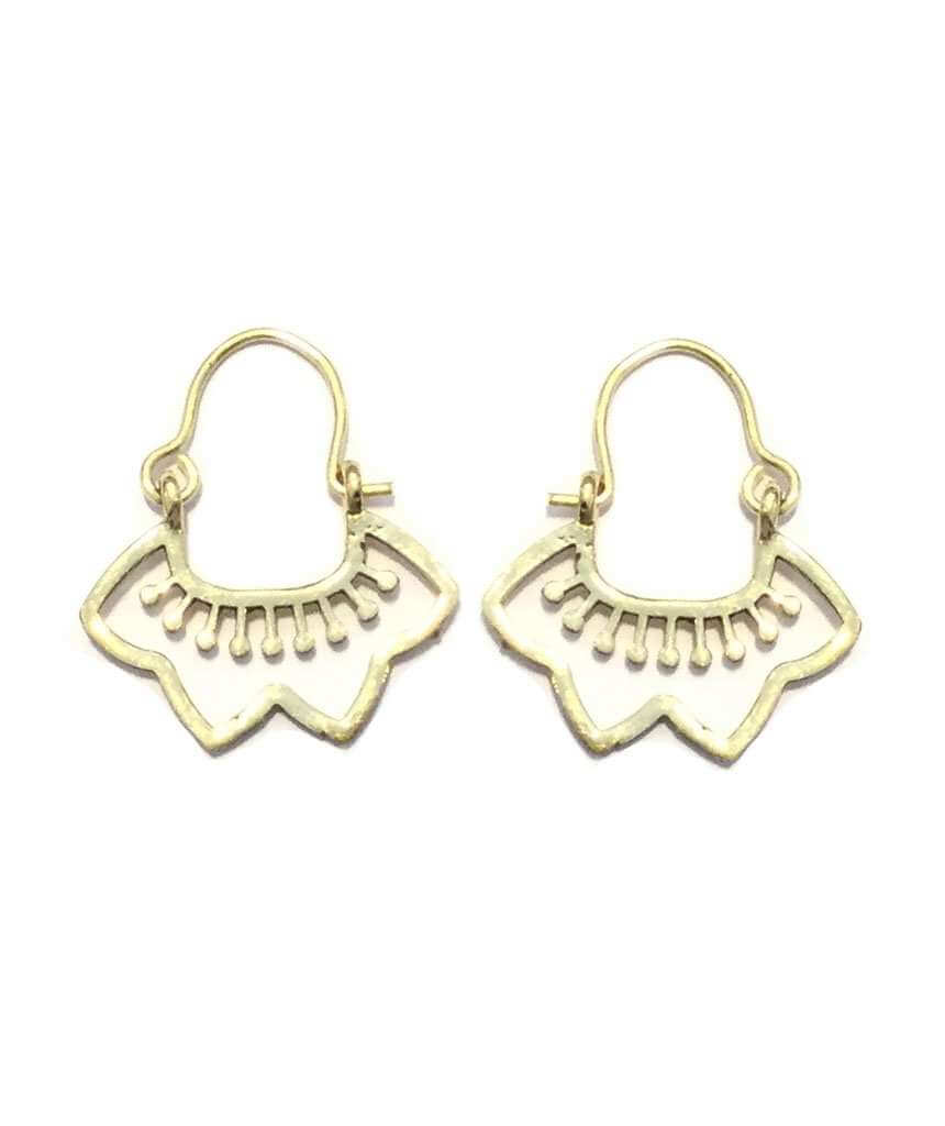 Gold Tiny Flower Earrings