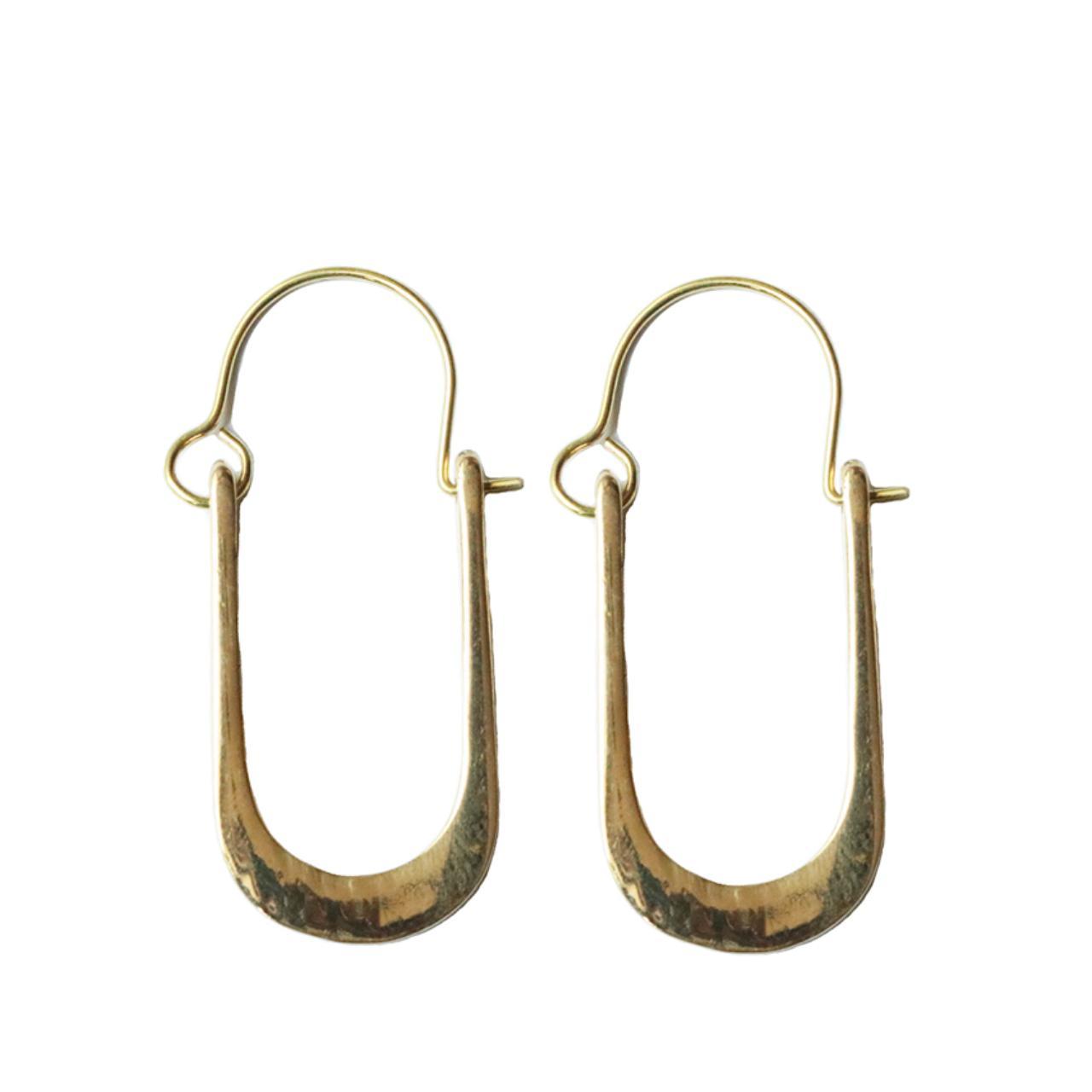 Gold U-Shaped Earrings