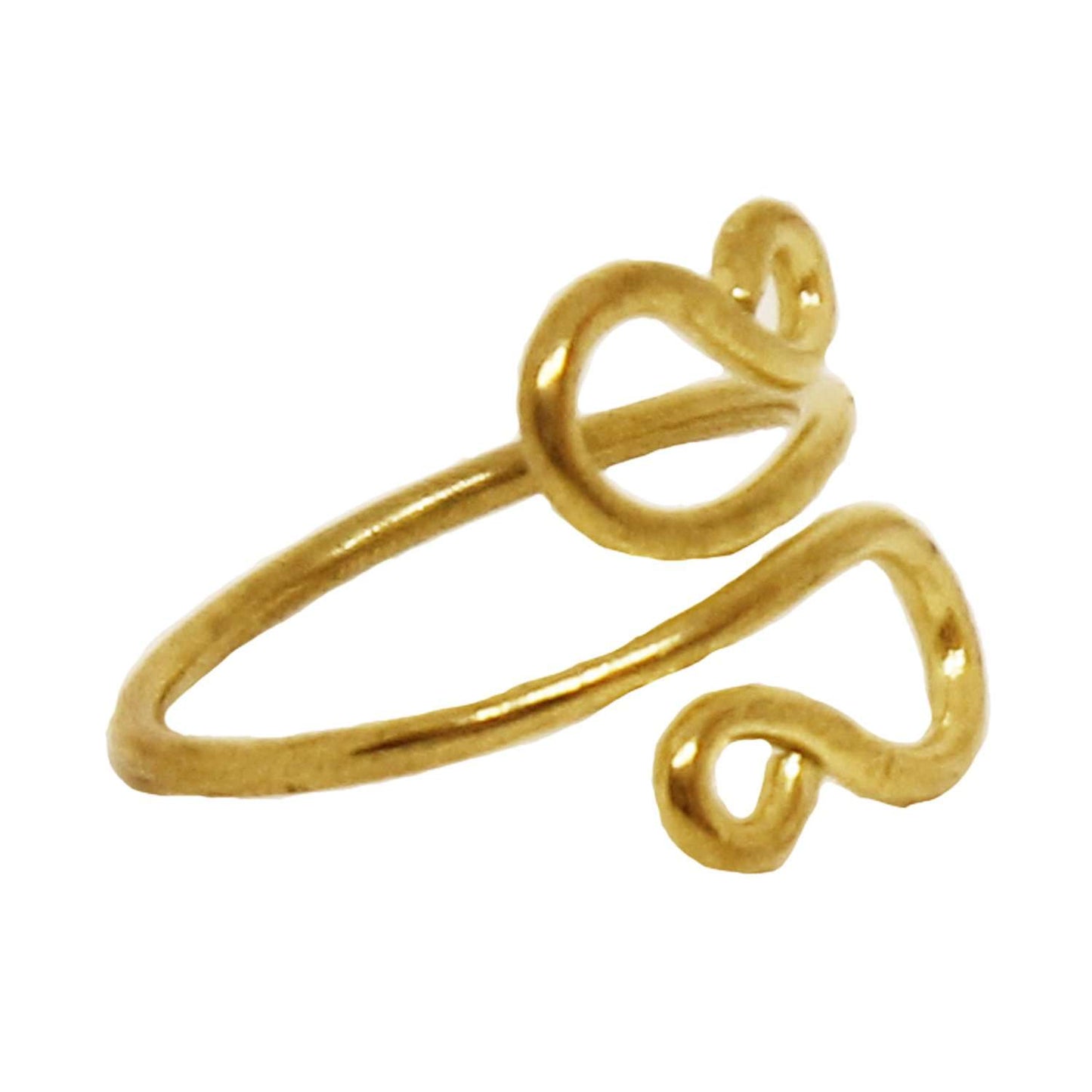 Gold Whirl Ring