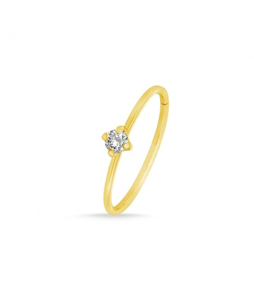 Gold Clover Nose Ring