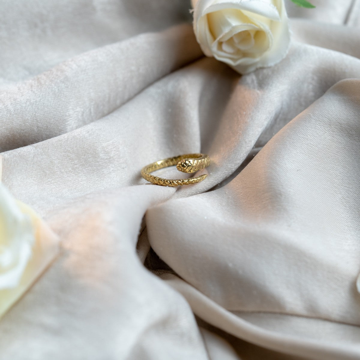 Elegant Adjustable Snake Ring