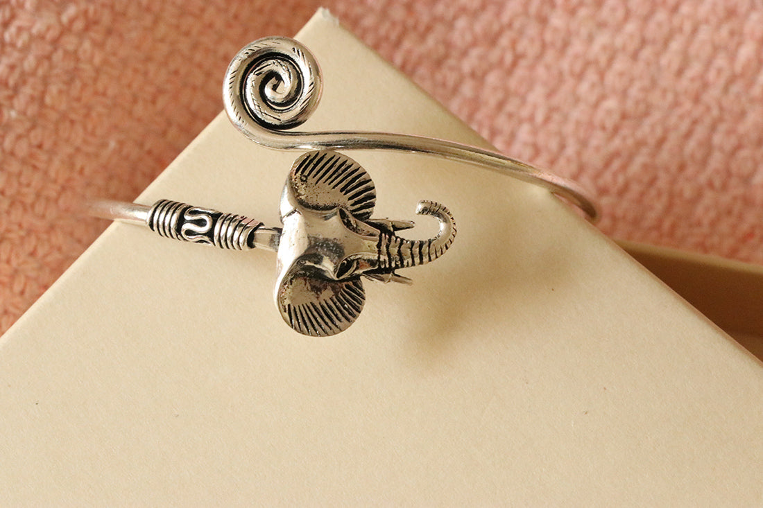 Elephant Bangle Bracelet
