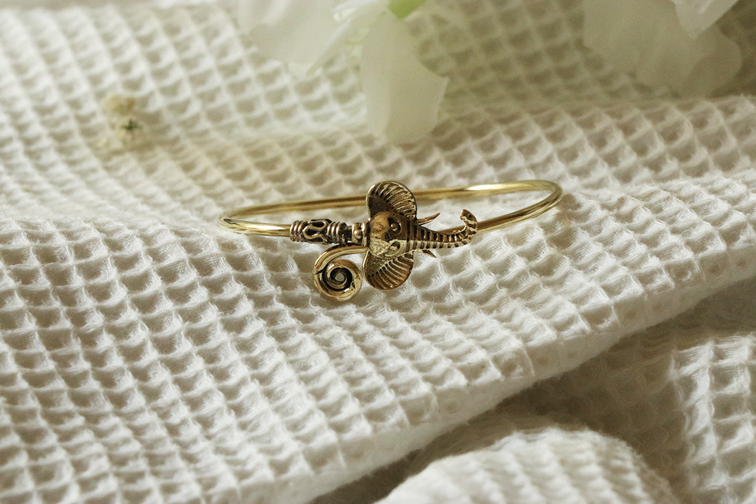 Elephant Bangle Bracelet