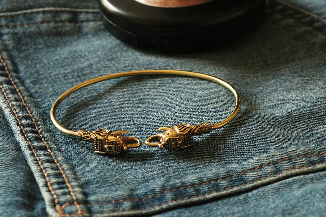 Elephant Bangle Bracelet