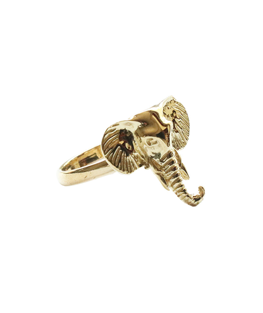 Gold Elephant Ring