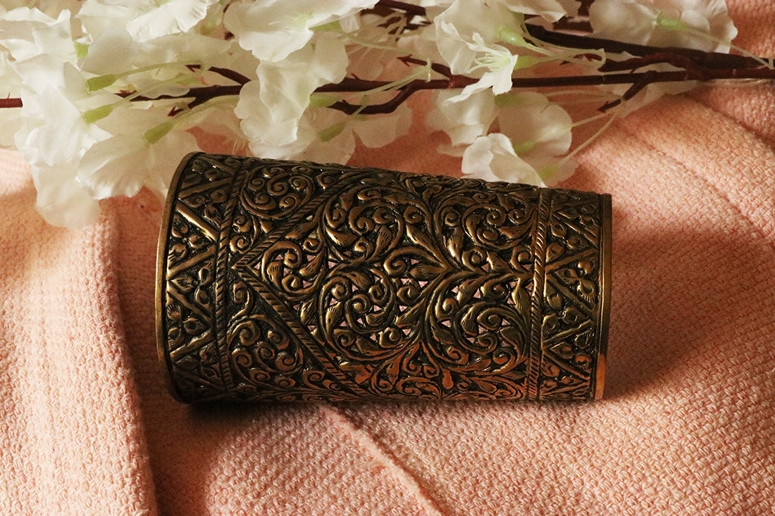 Etched Egyptian Statement Cuff