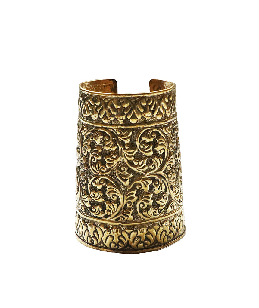 Etched Egyptian Statement Cuff