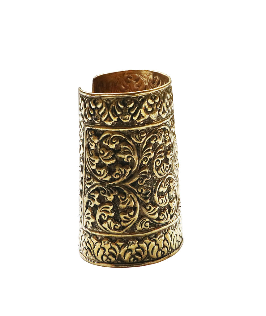 Etched Egyptian Statement Cuff