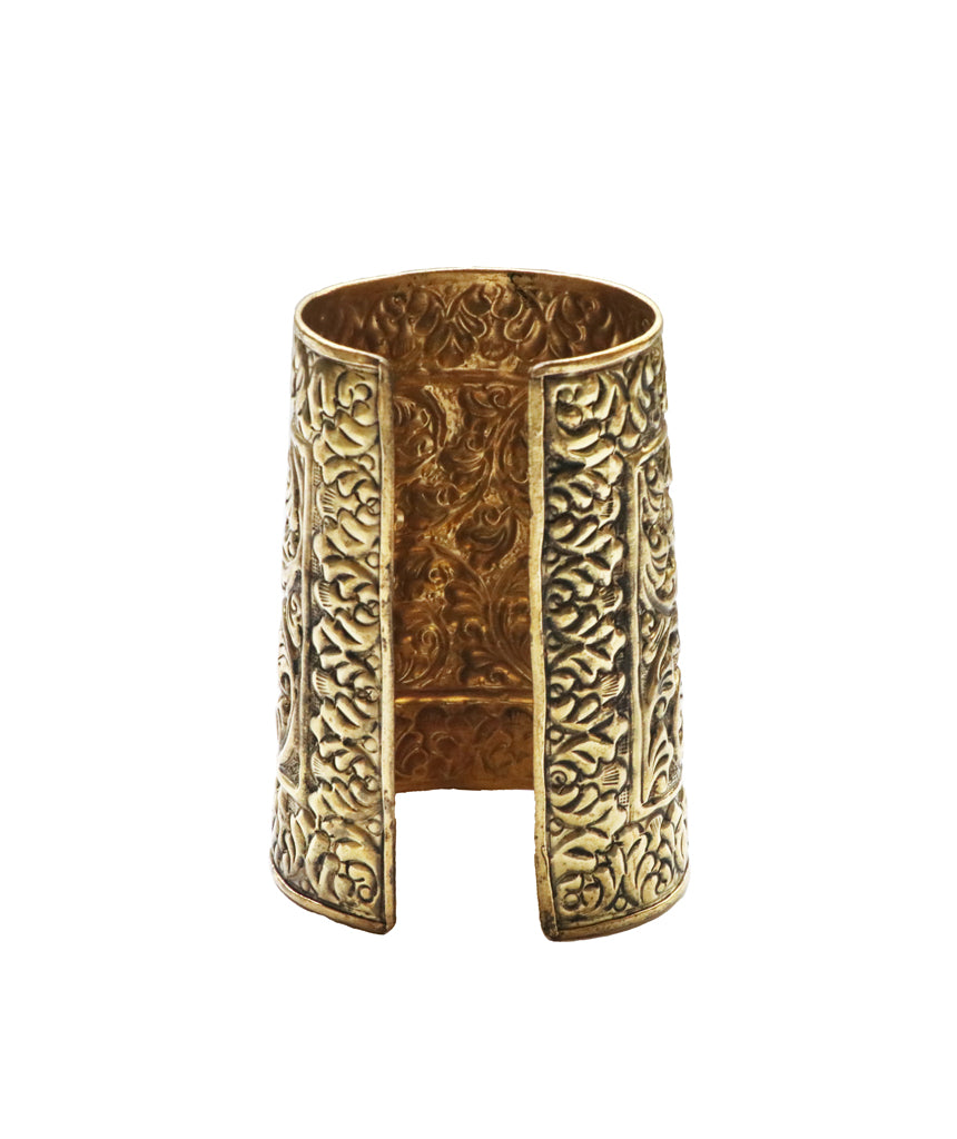 Etched Egyptian Statement Cuff