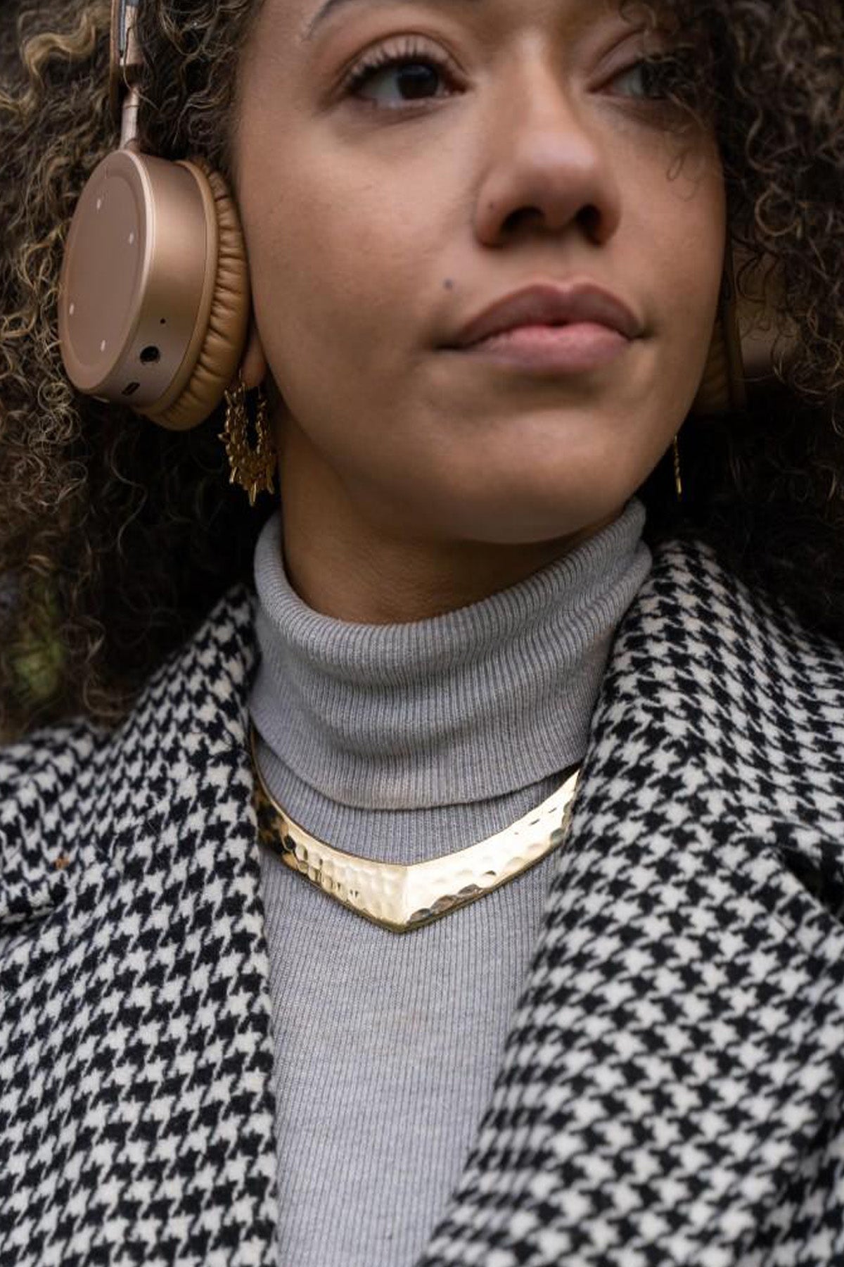 Hammered Collar Choker