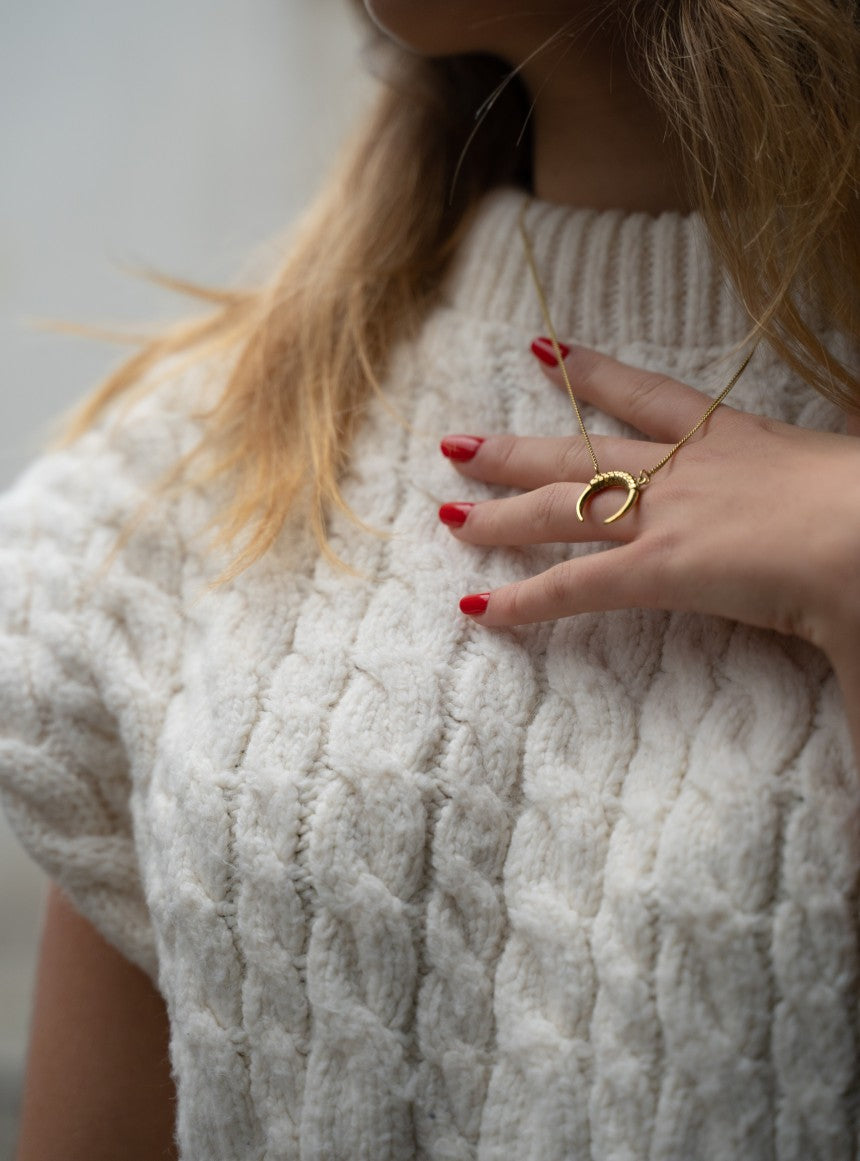Gold Horn Necklace