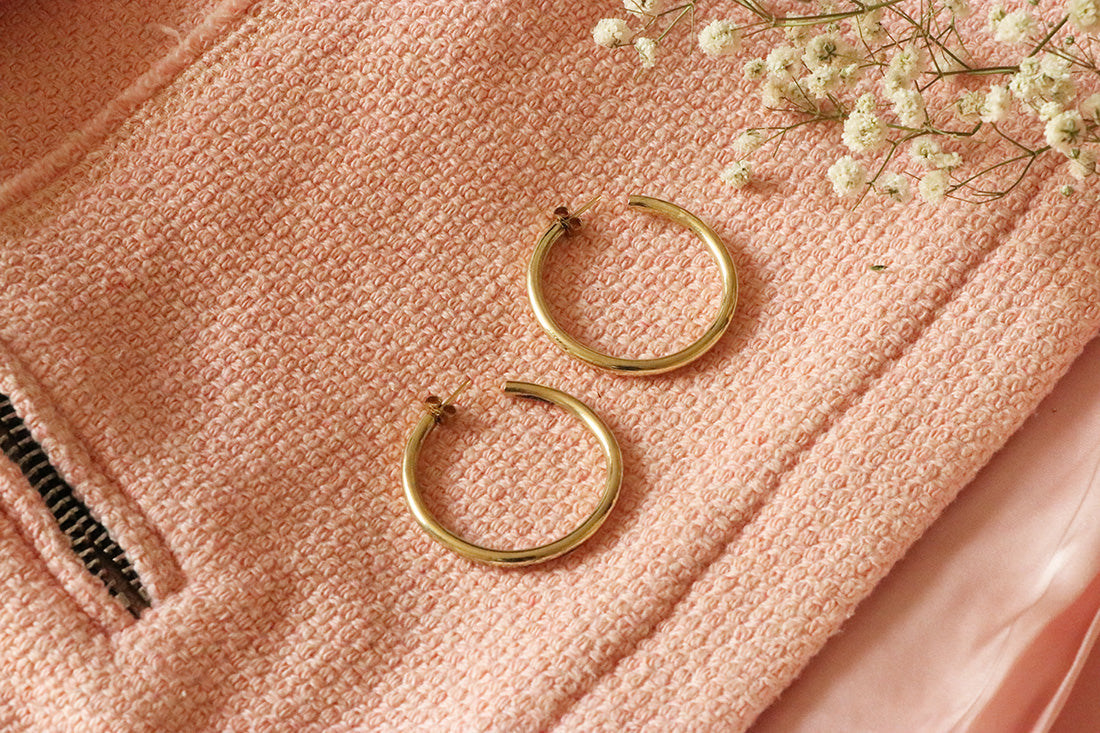 Basic Semi-Open Hoop Earrings