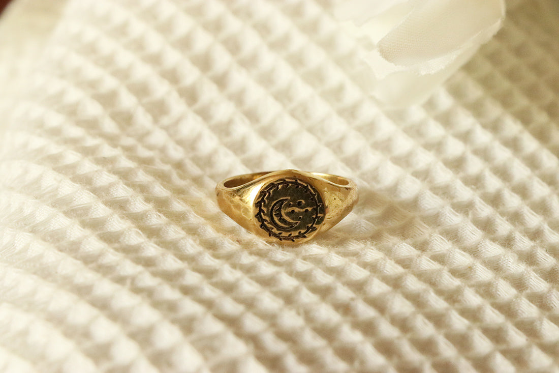 Smiley Signet Ring