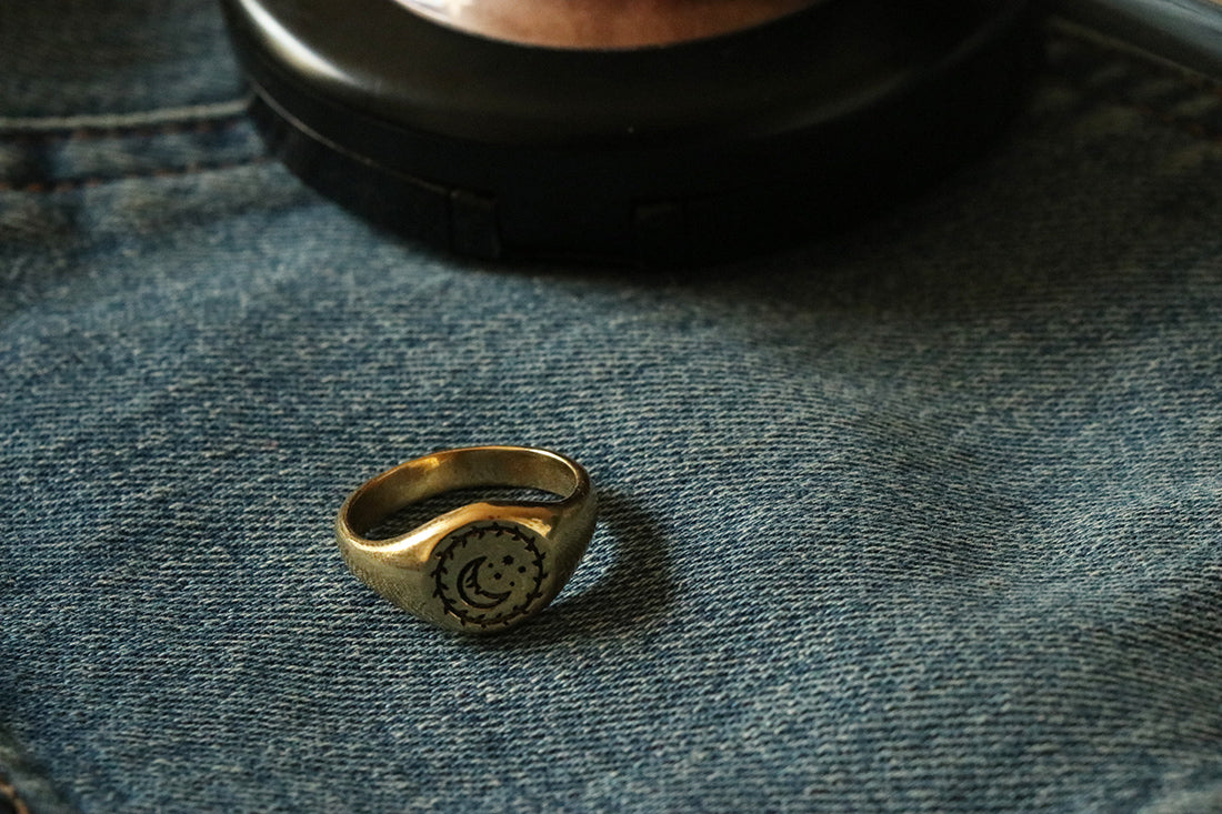 Smiley Signet Ring