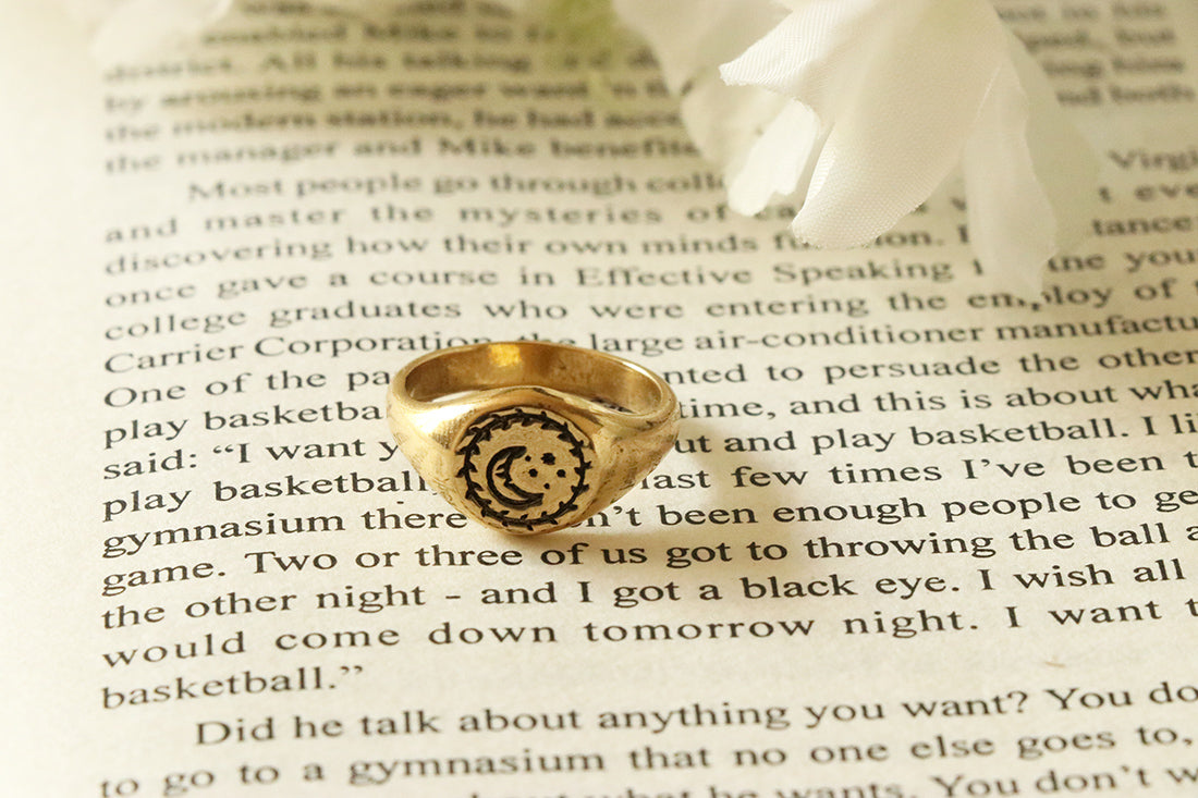 Smiley Signet Ring