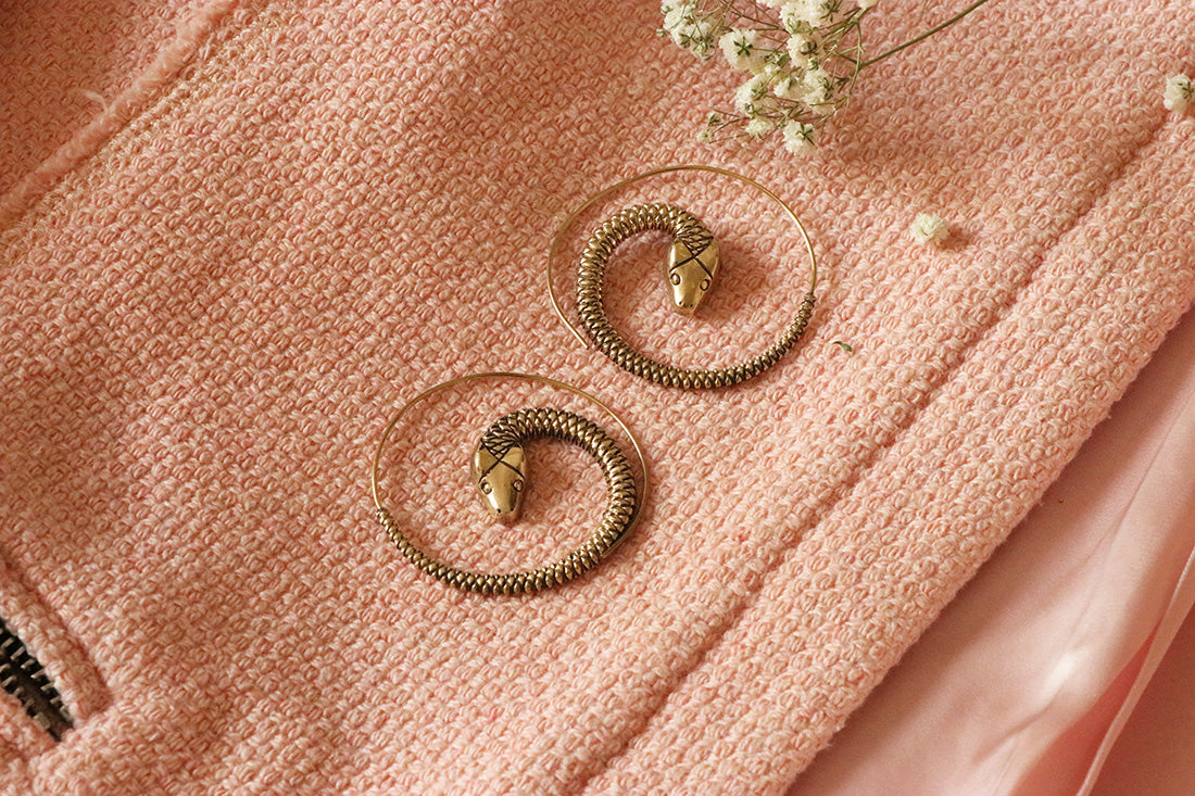 Snake Swirl Earrings