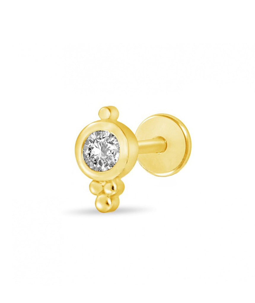 Gold Surgical Steel Rocket Tragus