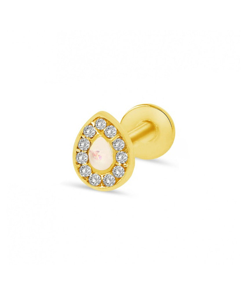 Gold Surgical Steel Tear Tragus