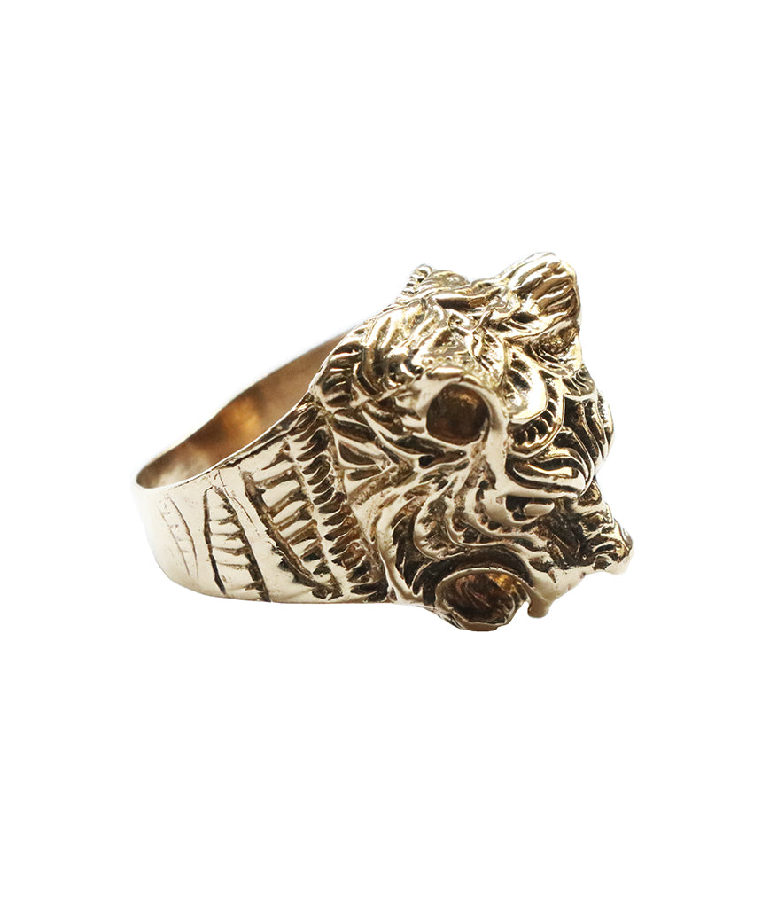 Tiger Head Ring