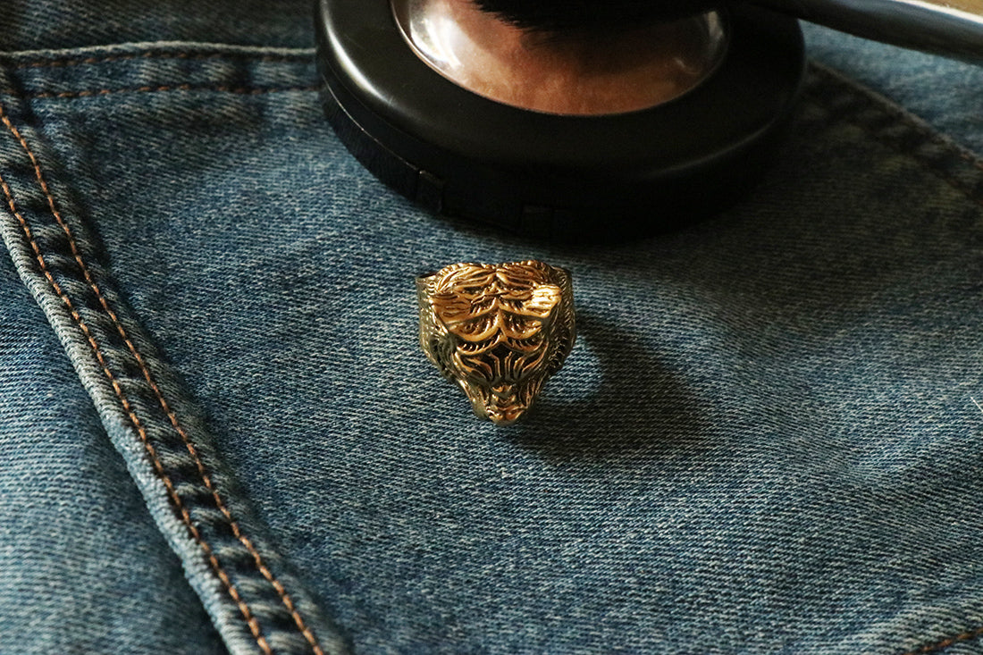 Tiger Head Ring