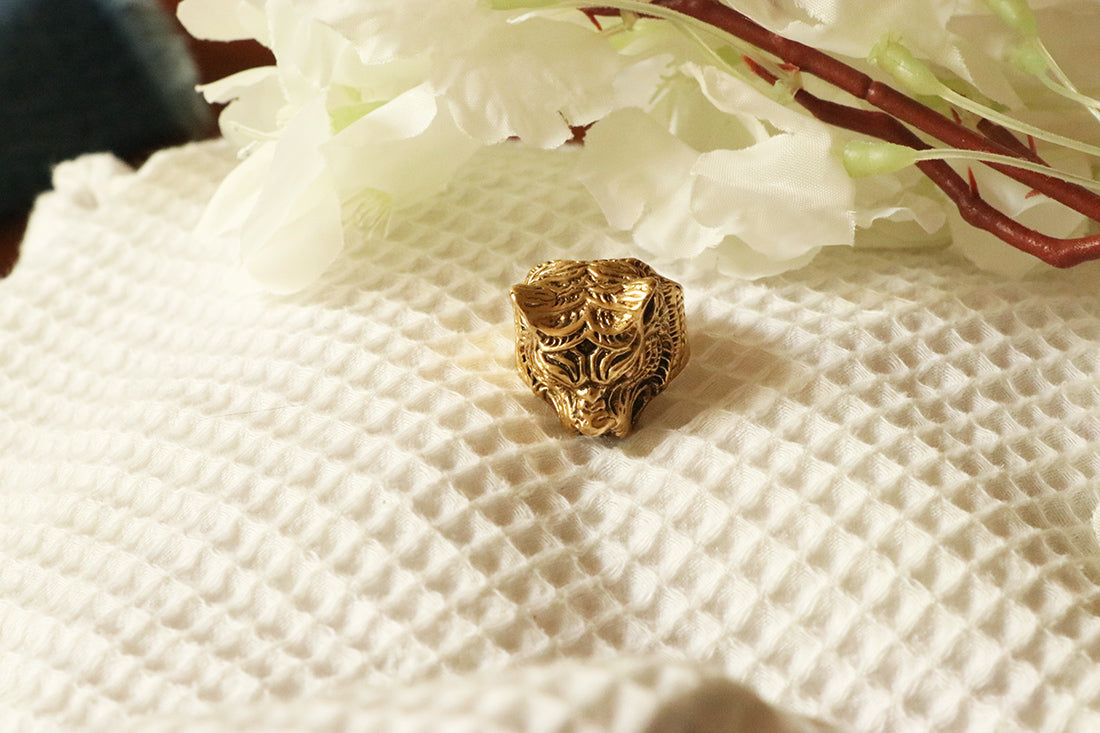 Tiger Head Ring