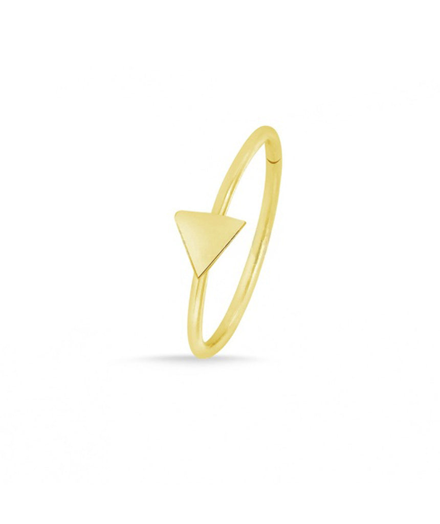 Gold Triangle Nose Ring