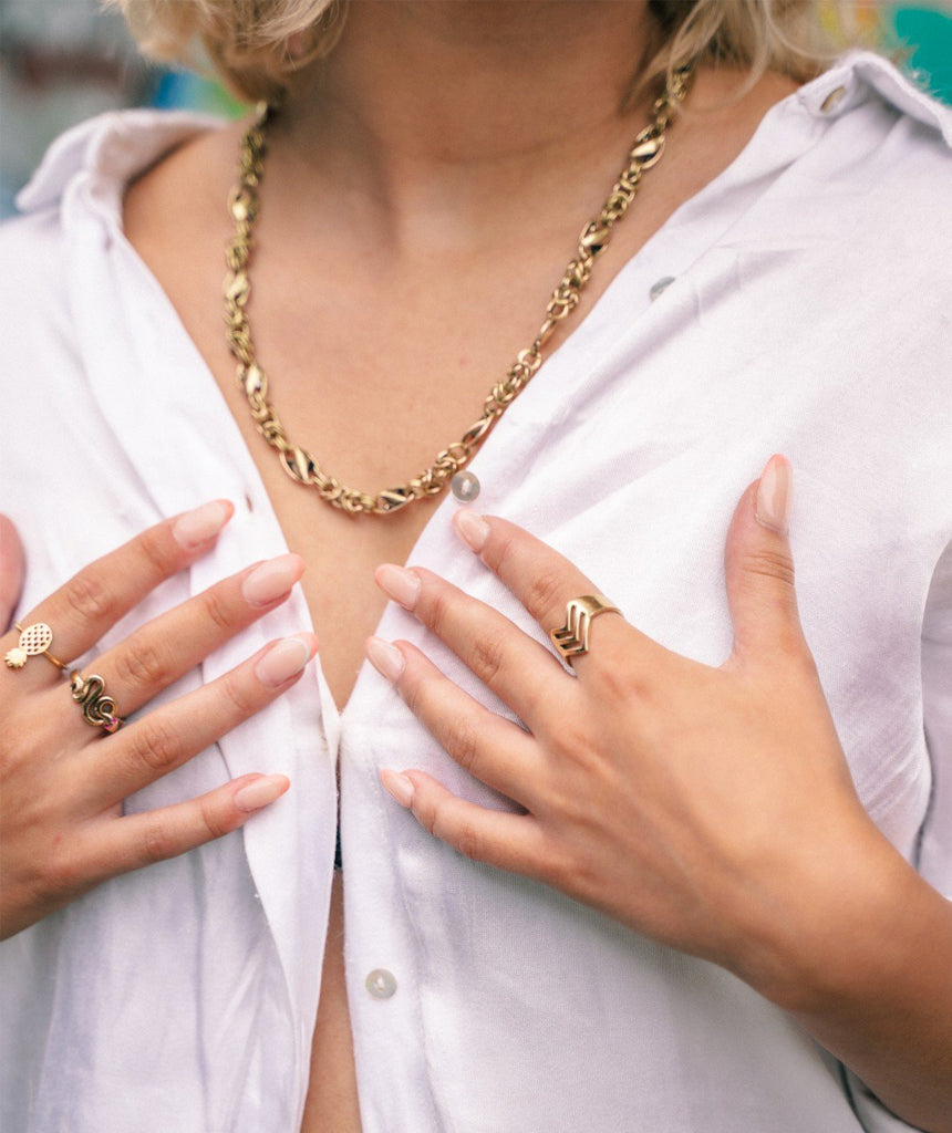Triple Triangle Ring