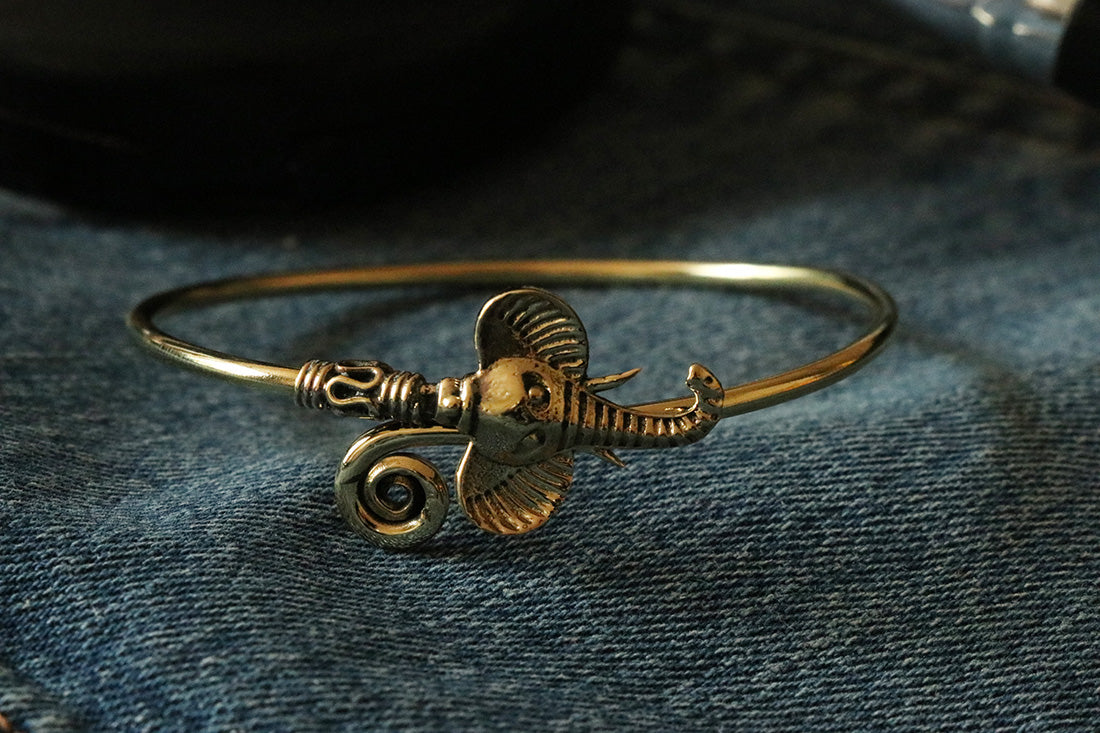 Elephant Bangle Bracelet