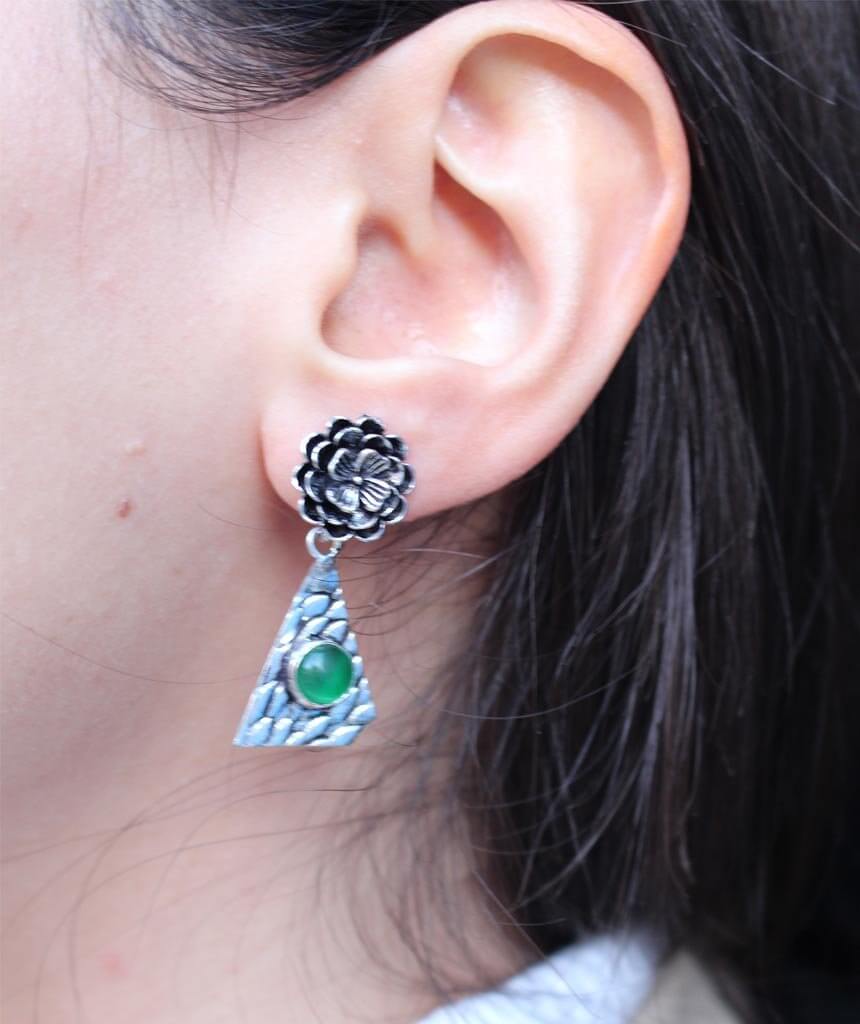 Green Forrest Fairy Earrings