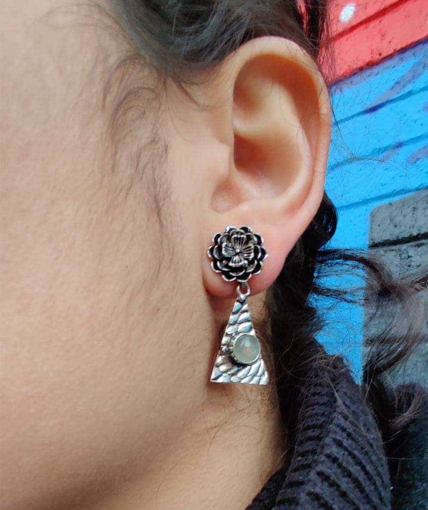 Grey Forrest Fairy Earrings