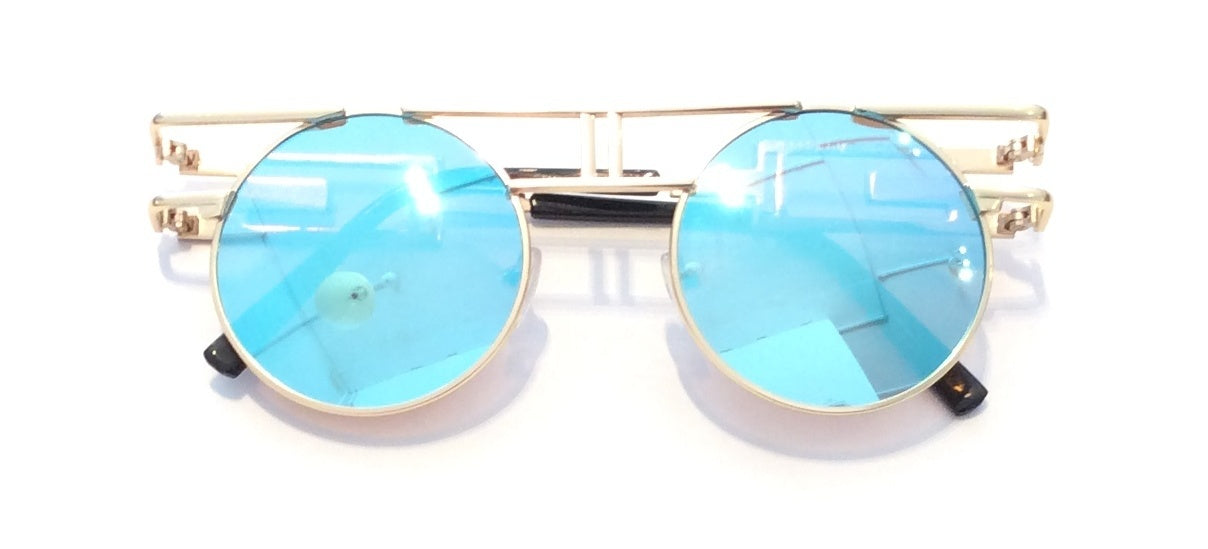 Round Retro Frame Sunglasses