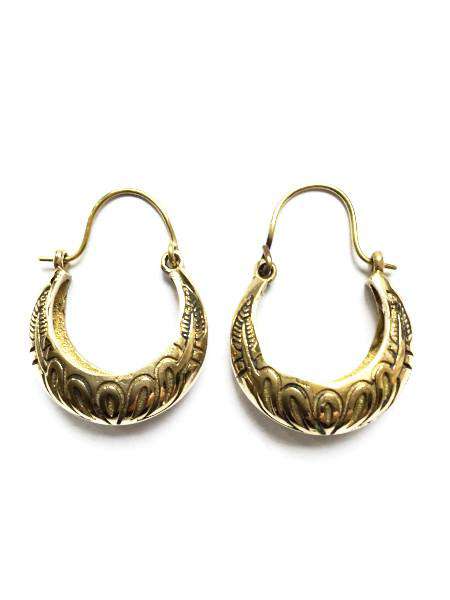 Patterned Hoop Earrings