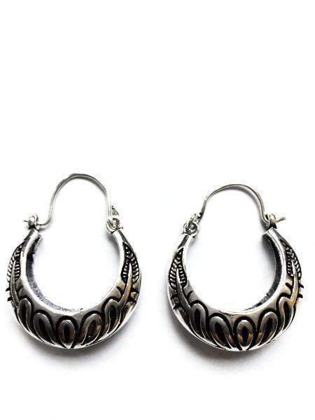 Patterned Hoop Earrings