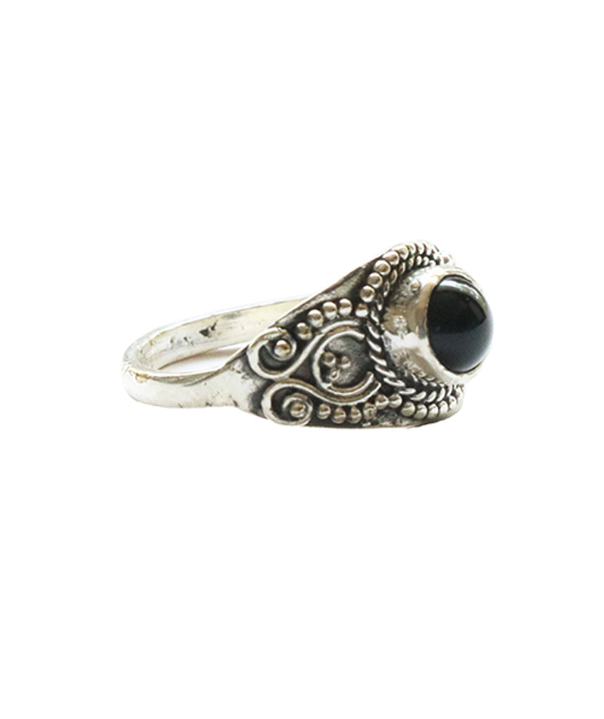 Silver Gemstone Ring