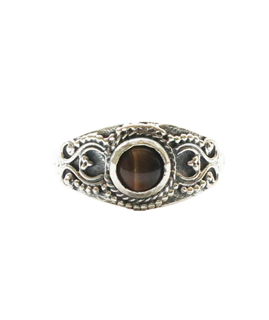 Silver Gemstone Ring