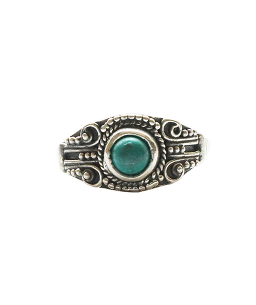 Silver Gemstone Ring
