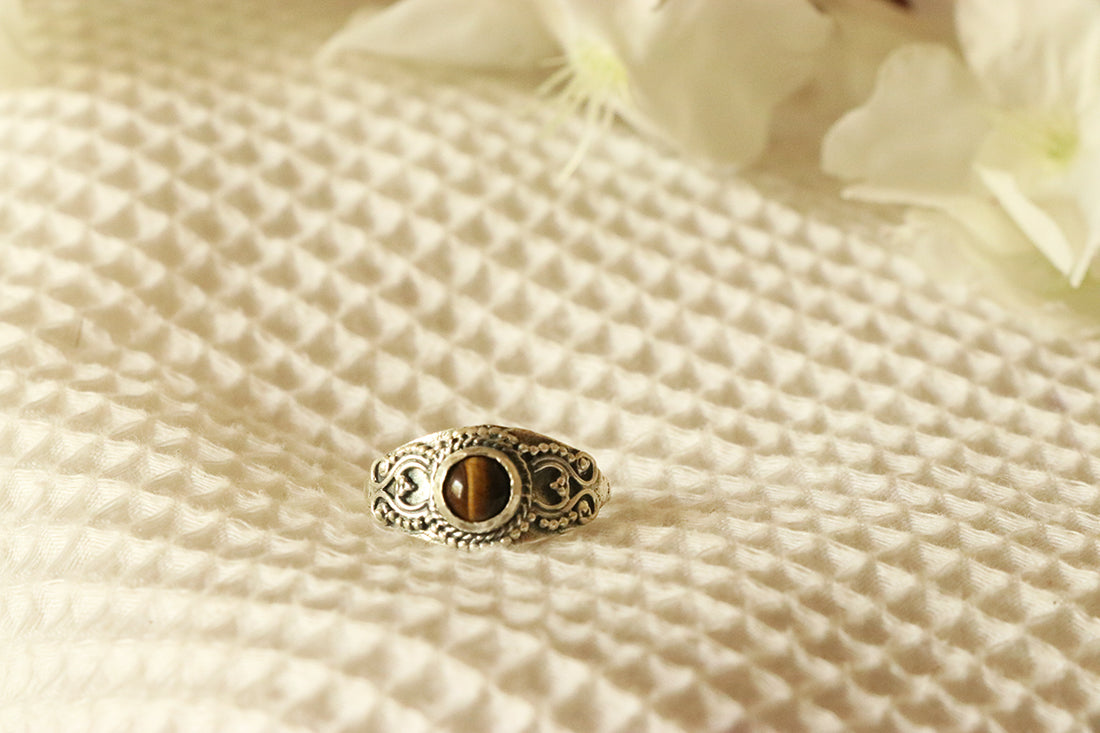 Silver Gemstone Ring
