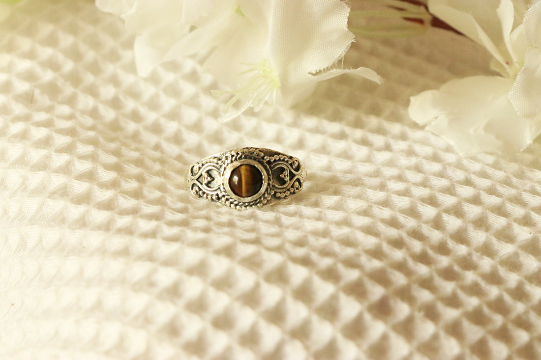 Silver Gemstone Ring