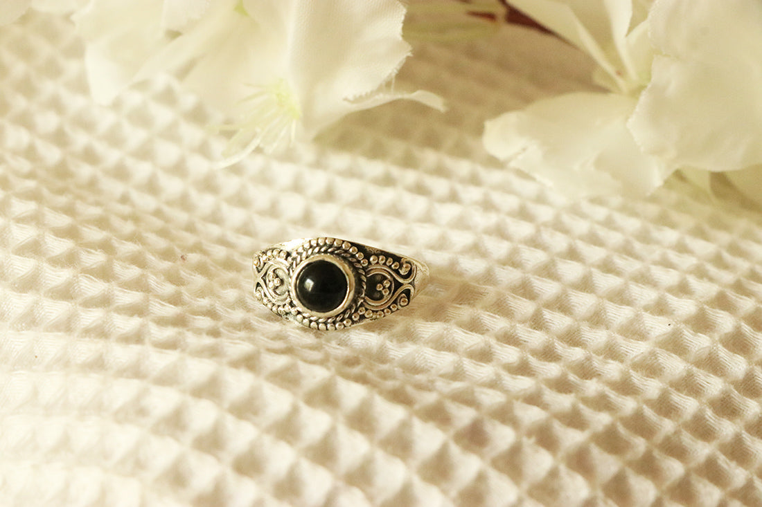 Silver Gemstone Ring