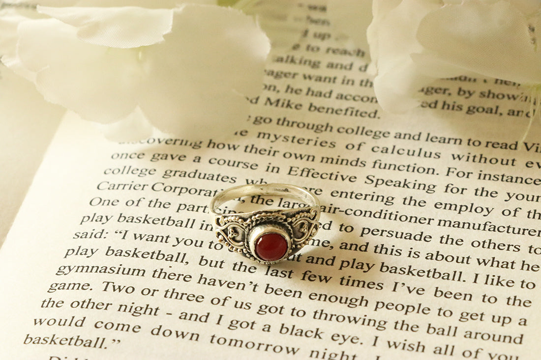 Silver Gemstone Ring