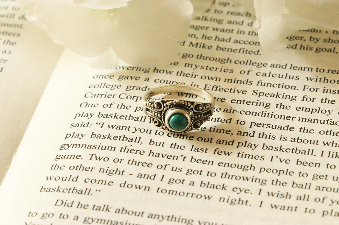 Silver Gemstone Ring