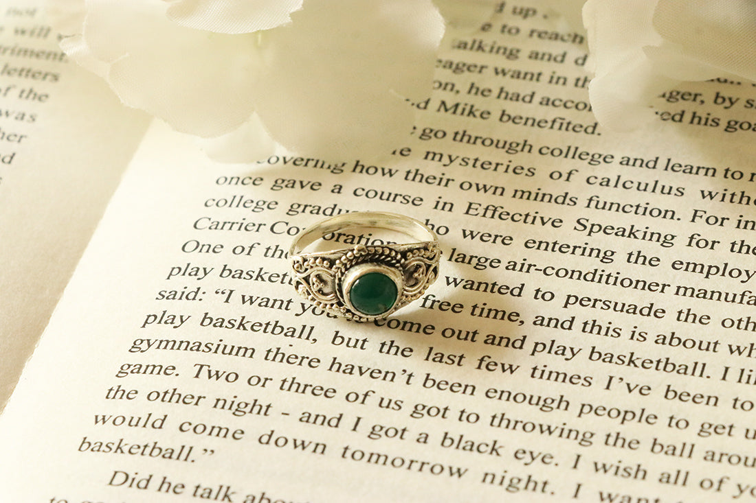 Silver Gemstone Ring