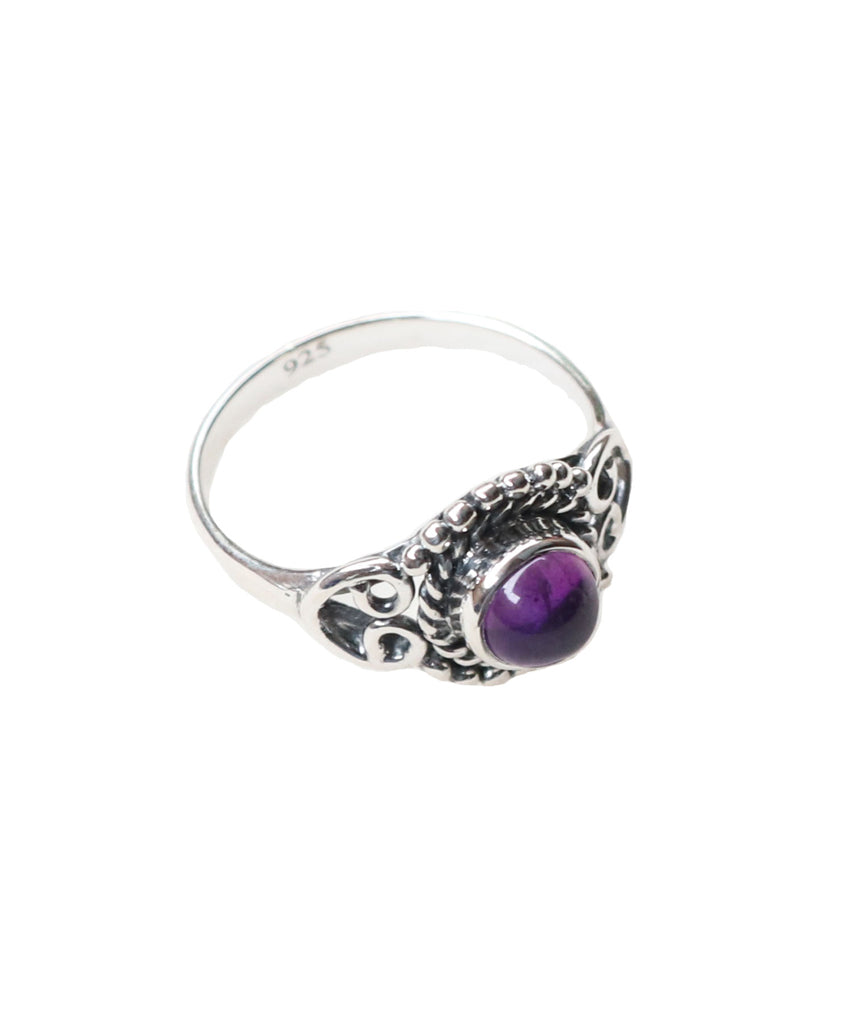 Sterling Silver Ring with Gemstone