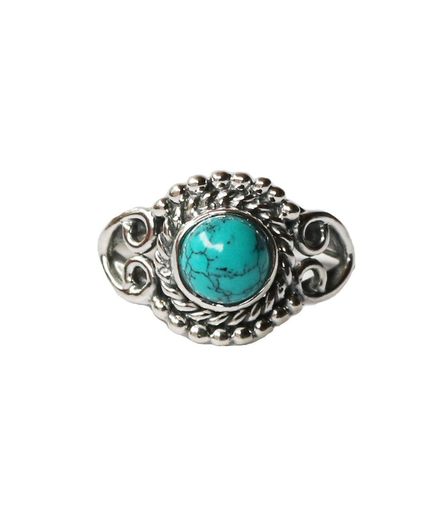 Sterling Silver Ring with Gemstone