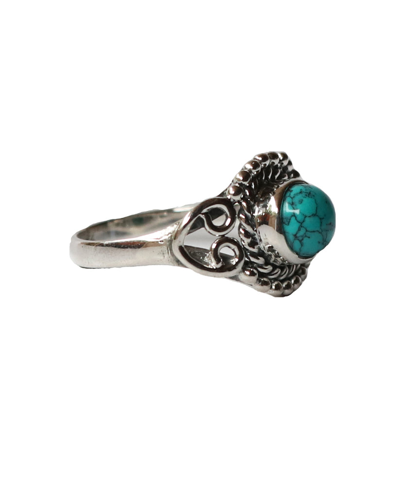 Sterling Silver Ring with Gemstone