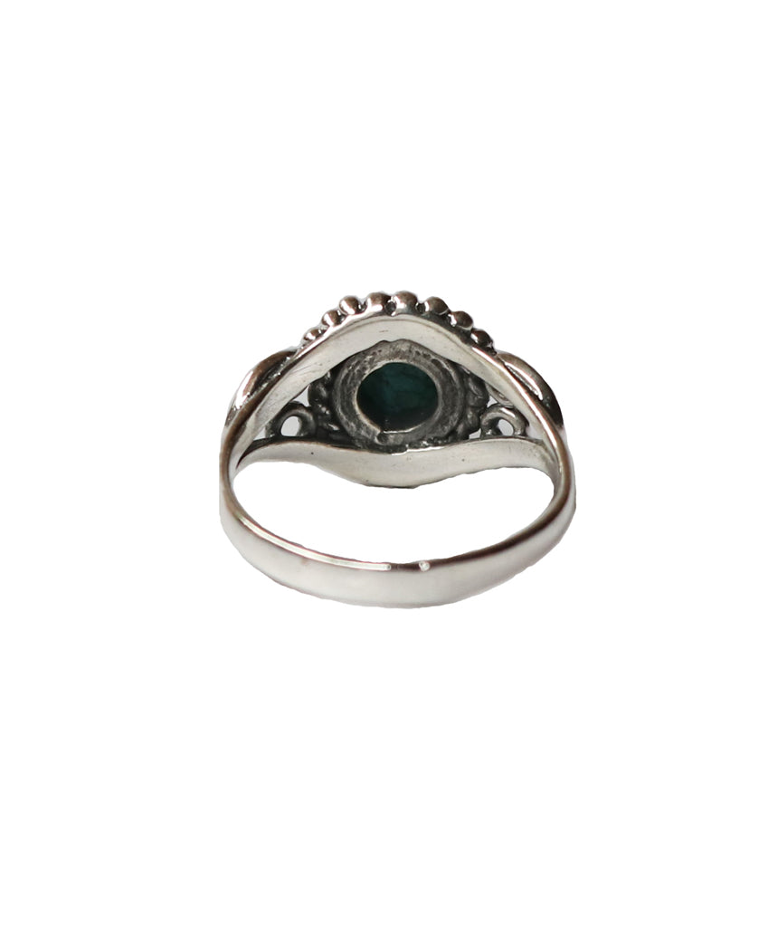 Sterling Silver Ring with Gemstone