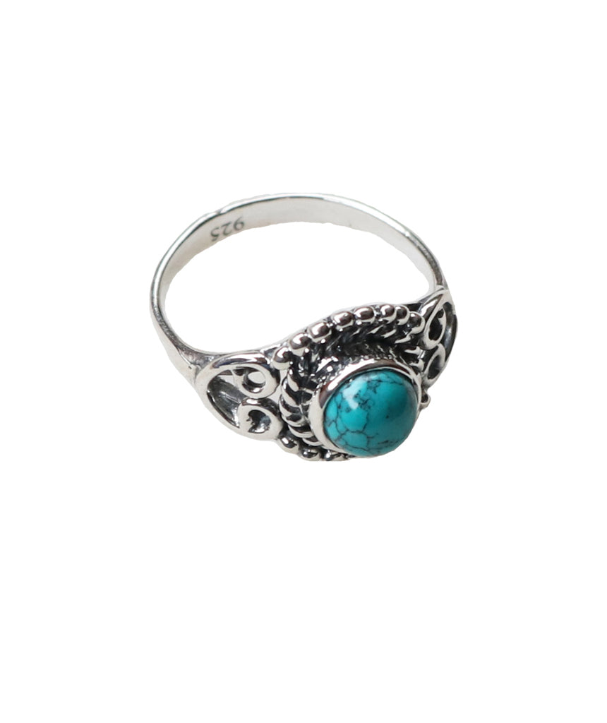 Sterling Silver Ring with Gemstone