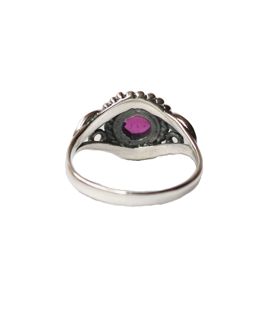 Sterling Silver Ring with Gemstone