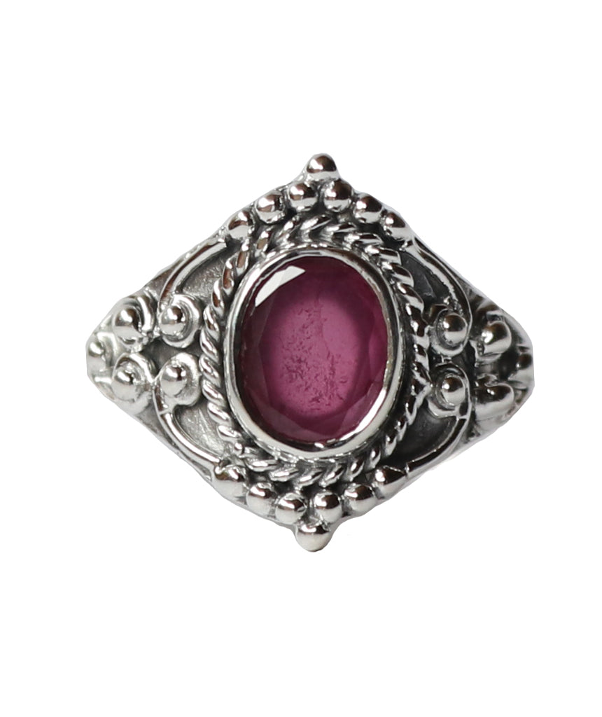Sterling Silver Gemstone Ring